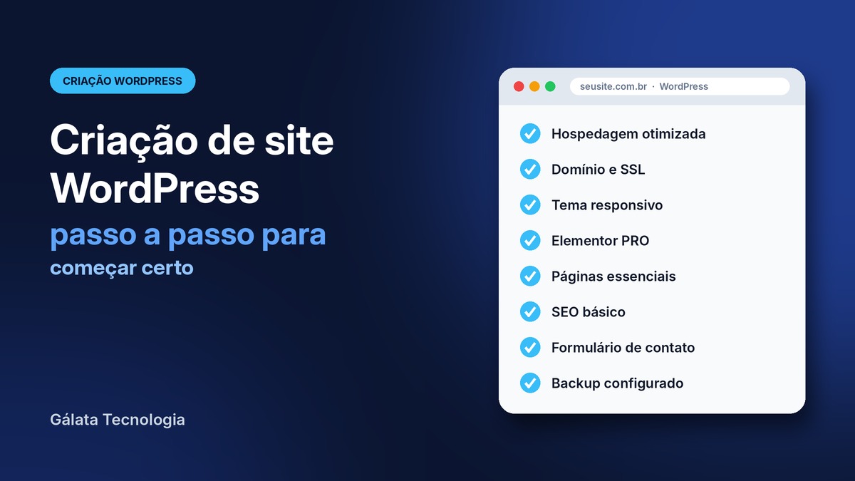 Criação de site WordPress: passo a passo para começar certo