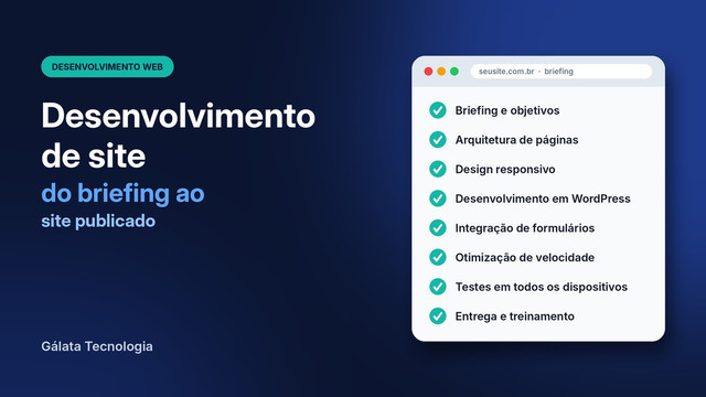 Desenvolvimento de site: do briefing à publicação