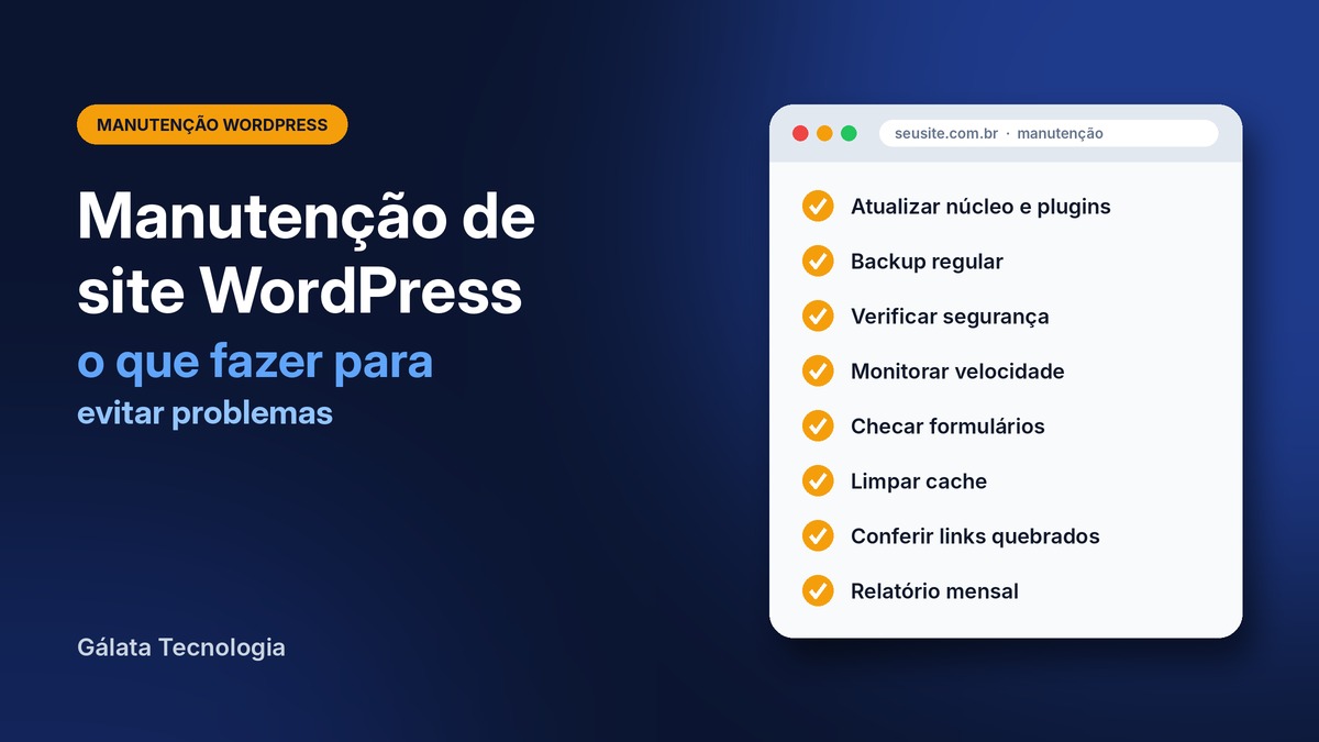 Manutenção de site WordPress: o que fazer para evitar problemas